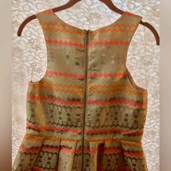 Boutique Gold and Peach Event Dress Size Large - Picture 2 of 4